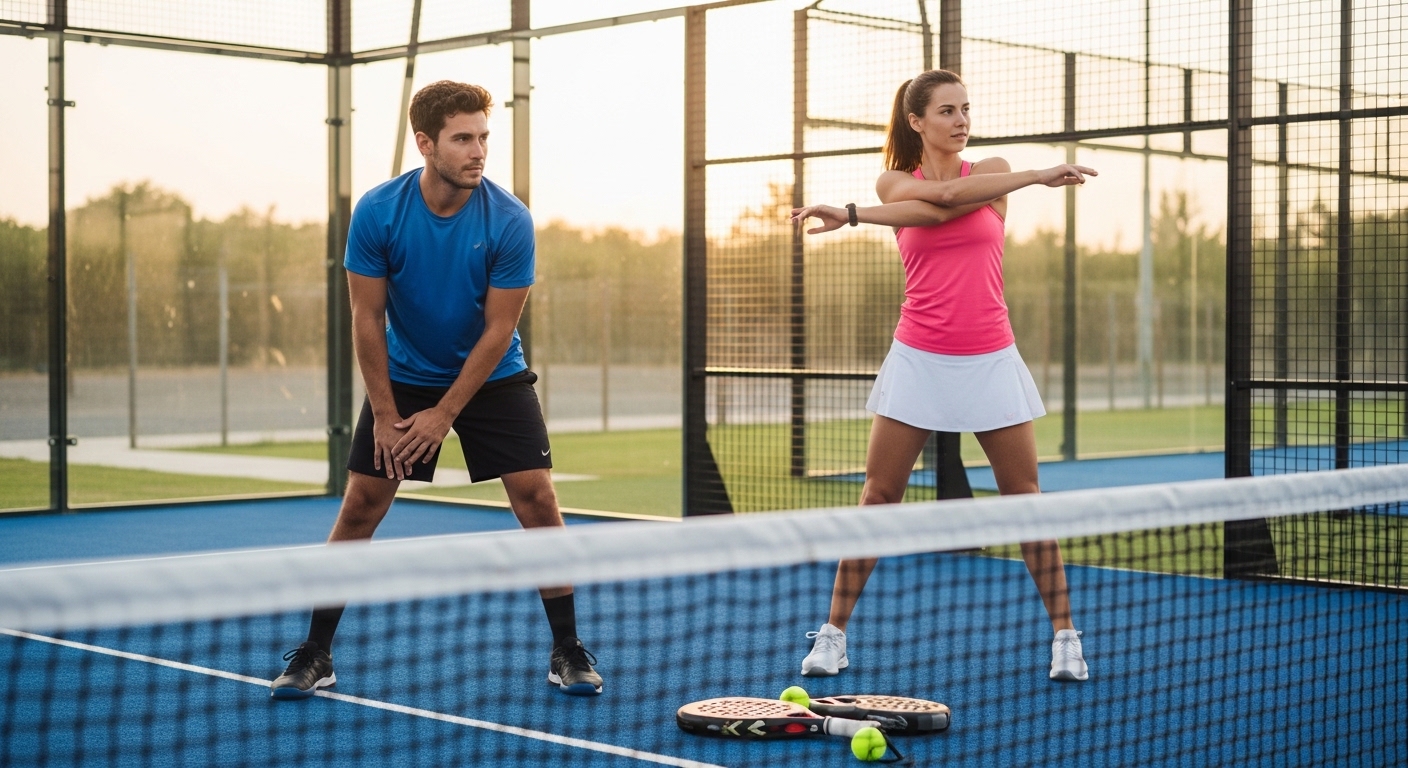 Calentamiento ideal antes de jugar al pádel