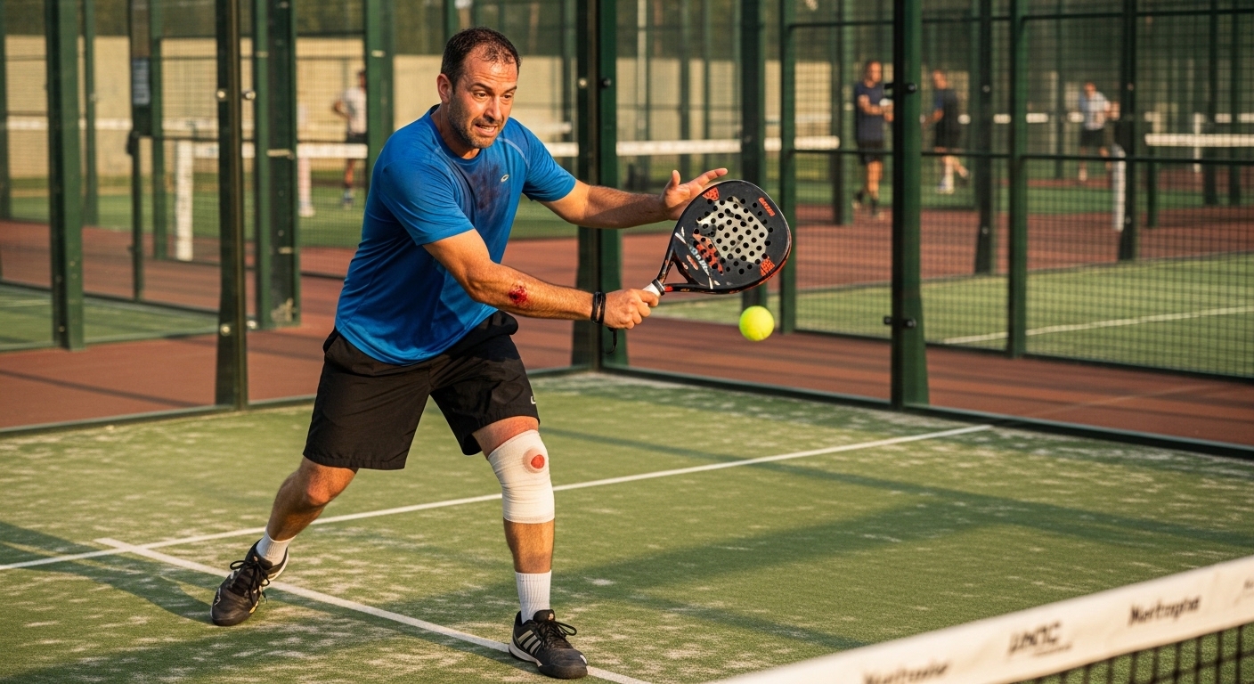 Lesiones más frecuentes en pádel amateur